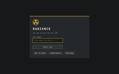 Radiance — screenshot