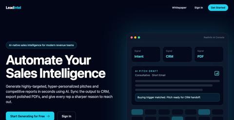 RaelInfo | Automate Your Sales Intelligence — screenshot