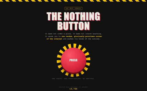 THE NOTHING BUTTON — Press At Your Own Risk — screenshot