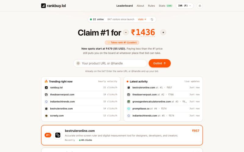 rankbuy.lol — Will you take #1 when this site goes viral? — screenshot