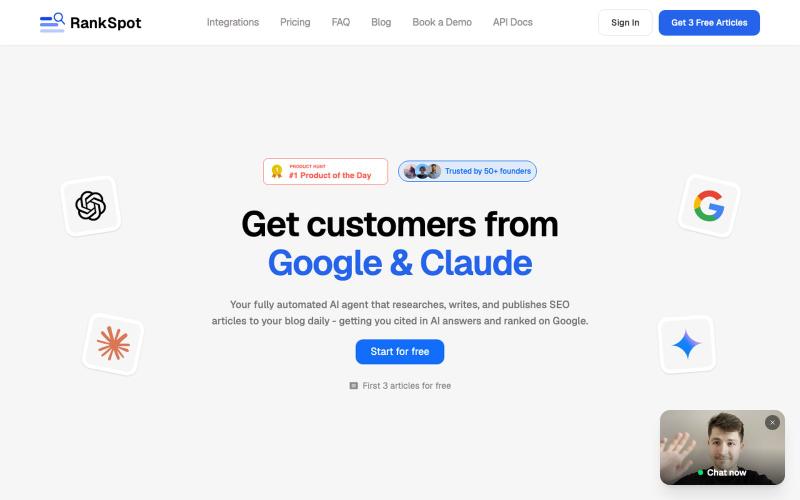 RankSpot – Get Customers from Google & AI Search — screenshot