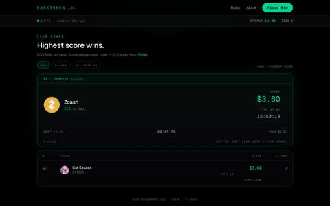 RankToken — screenshot