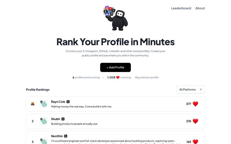 Rank Your Profile With 0 Follwers — screenshot