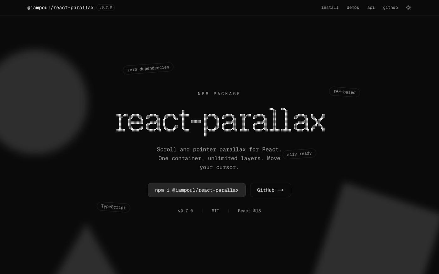 @iampoul/react-parallax — screenshot