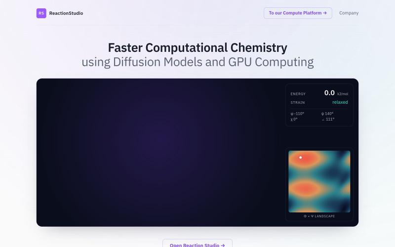 ReactionStudio (Web) — screenshot