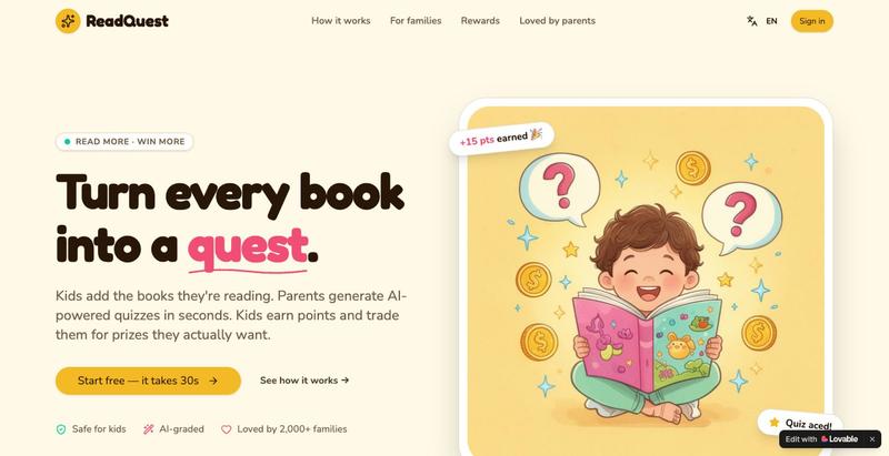 ReadQuest — Read more, win more — screenshot