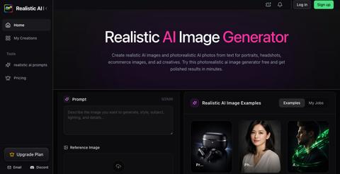 realisticaiimagegenerator-online — screenshot