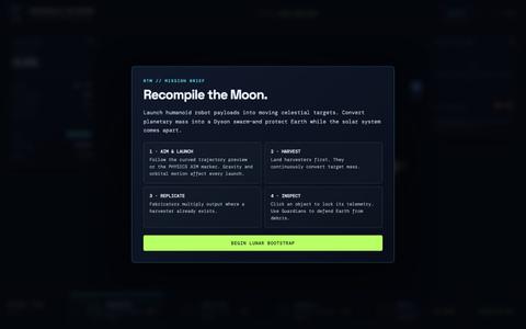 Recompile the Moon — screenshot