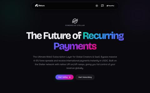 Rekura — Trustless Subscription Protocol — screenshot