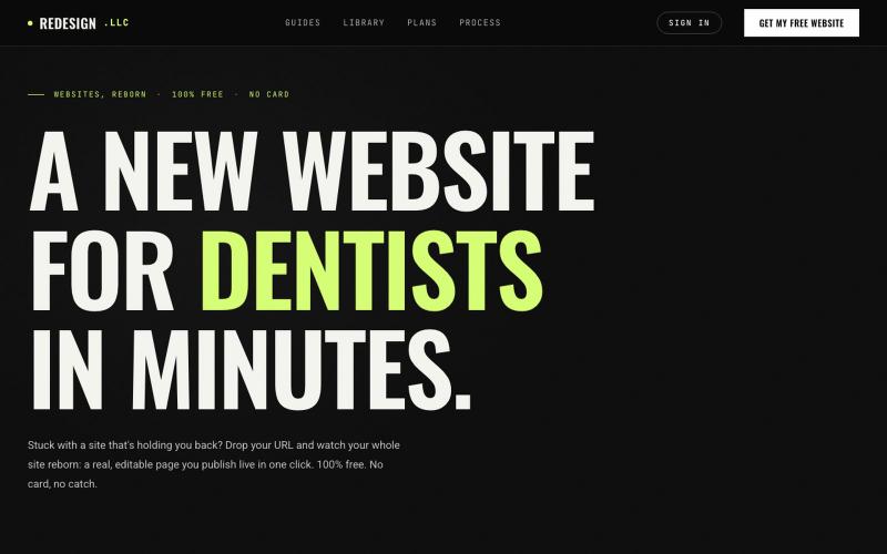 REDESIGN.LLC · Your website deserves better — screenshot