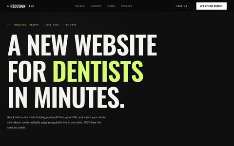 REDESIGN.LLC · Your website deserves better — screenshot