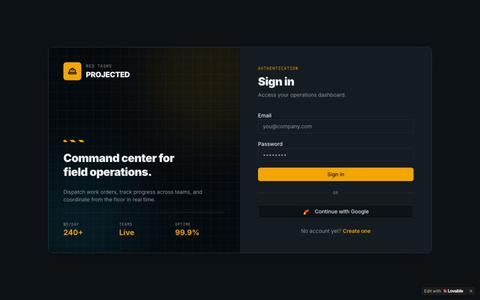 ProjectGrid — Field Operations Management — screenshot