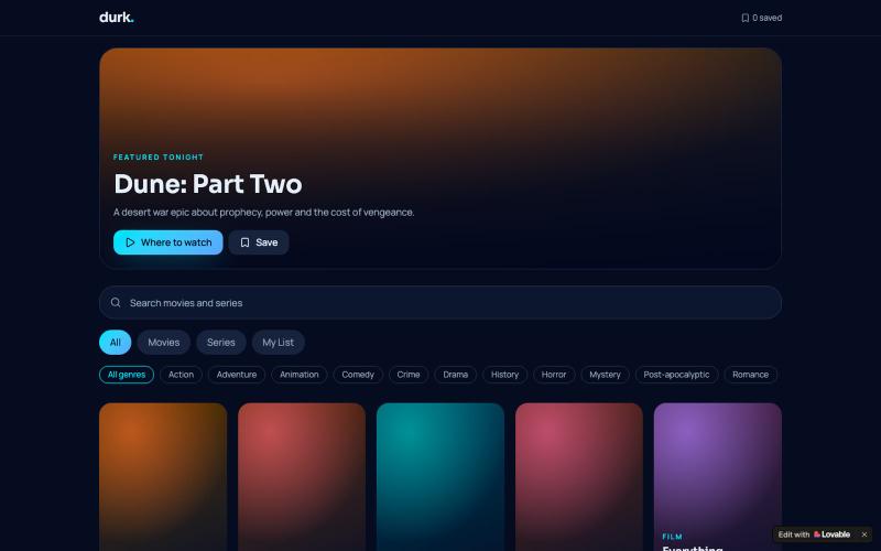 Durk — Find Movies & Series Worth Watching — screenshot