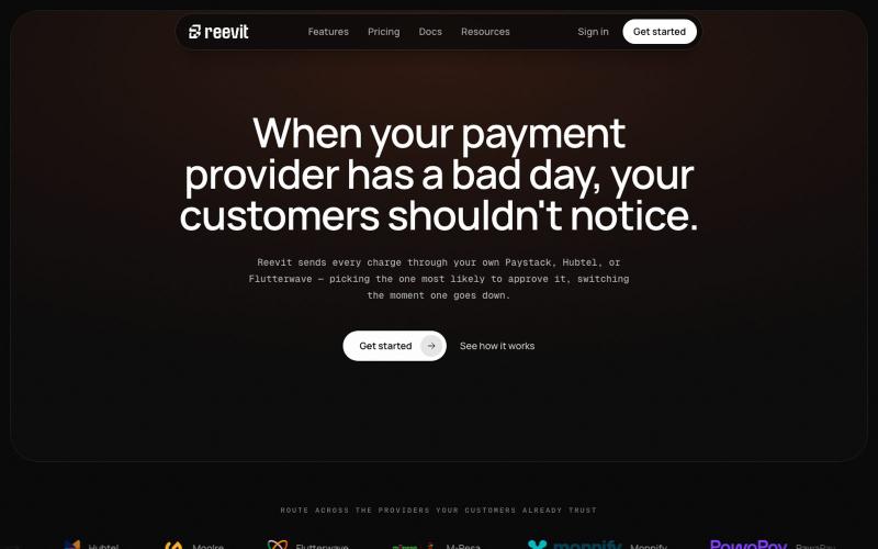 Reevit | Payments that don't miss — built in Ghana — screenshot