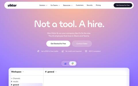 Viktor | Not a tool. A hire. — screenshot