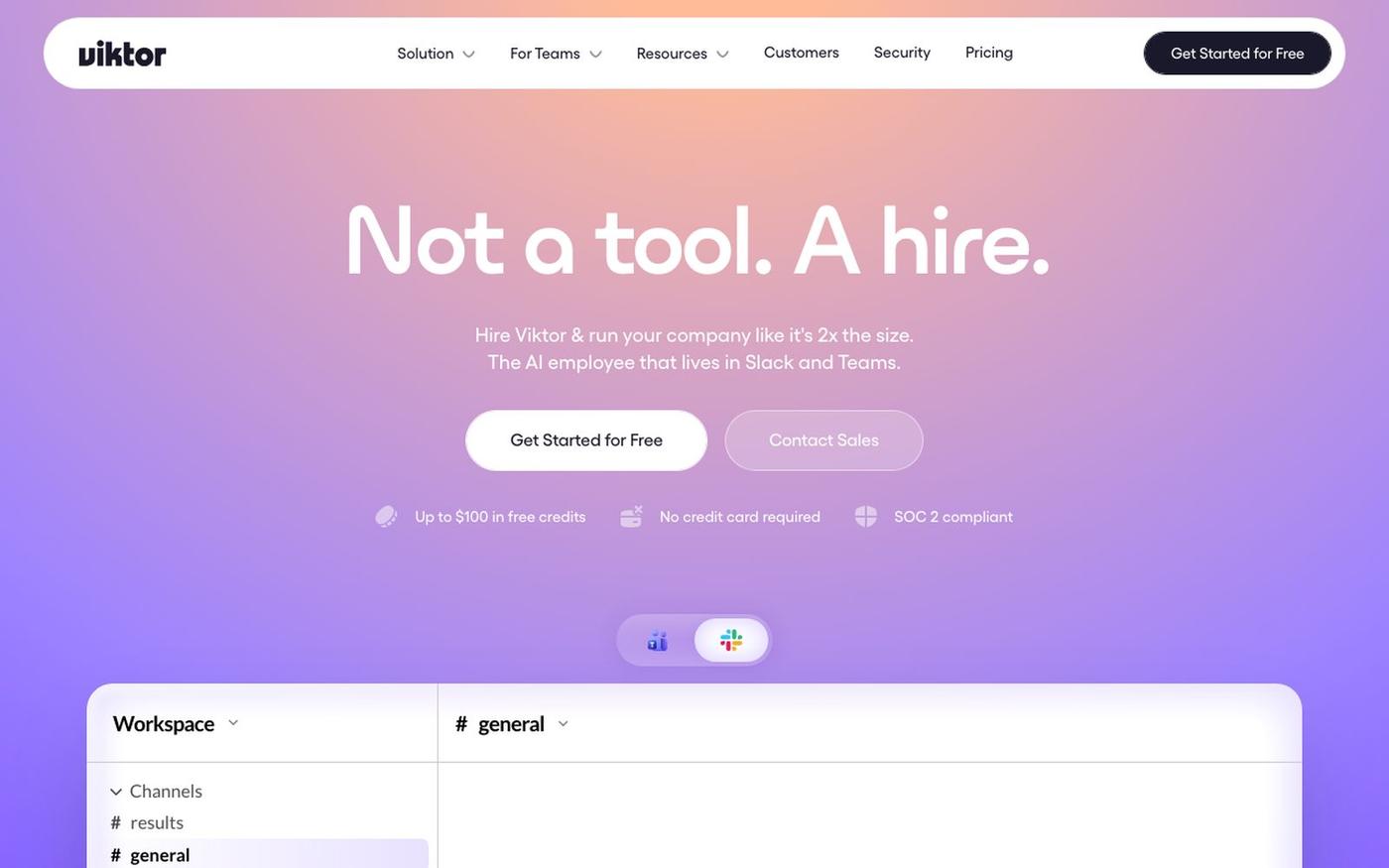 Viktor | Not a tool. A hire. — screenshot