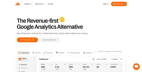 Reignat - Simple, Privacy-First Google Analytics Alternative — screenshot