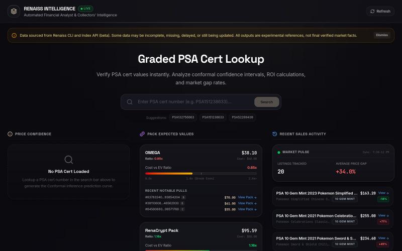 Renaiss Intelligence — Banker Bot & Market Advisor — screenshot