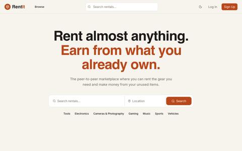 RentIt — Rent from locals — screenshot