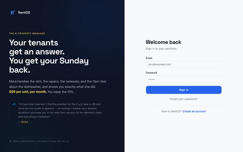 RentOS - Property Management — screenshot