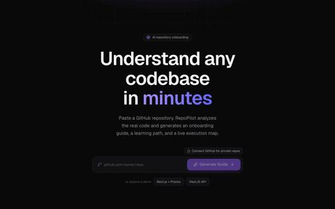 RepoPilot — AI repository onboarding — screenshot