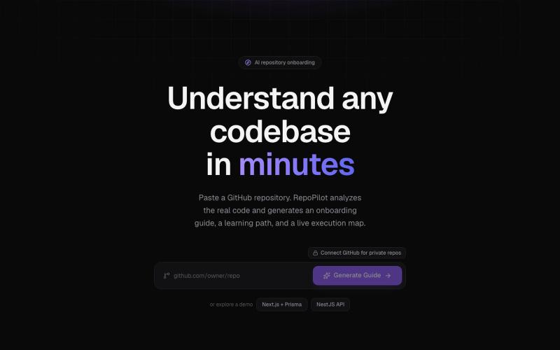 RepoPilot — AI repository onboarding — screenshot