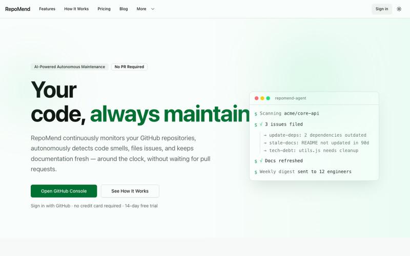 RepoMend — screenshot
