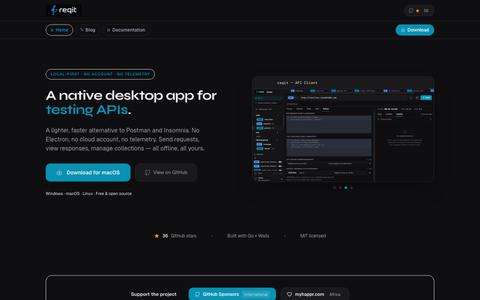 reqit — Local-First API Client | No Account, No Cloud, No Electron — screenshot