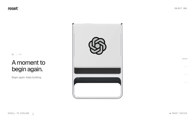 Reset — A physical fresh start — screenshot