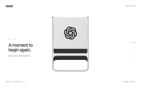 Reset — A physical fresh start — screenshot