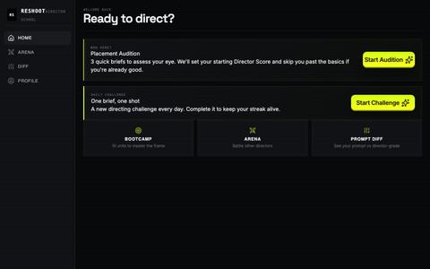 Reshoot — Learn Cinematography by Directing — screenshot