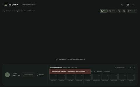 Resona — Make matter sing — screenshot