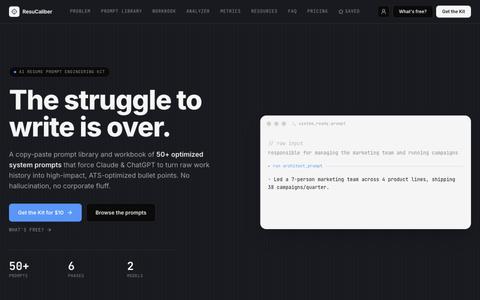 ResuCaliber — screenshot