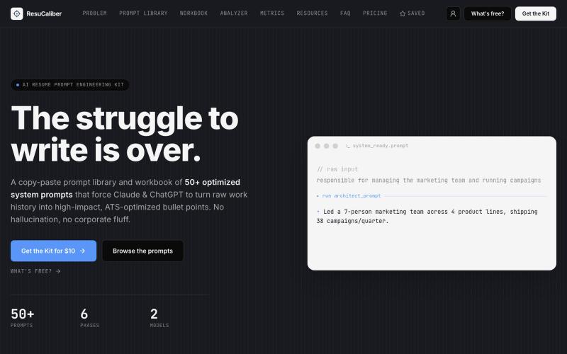 ResuCaliber — screenshot