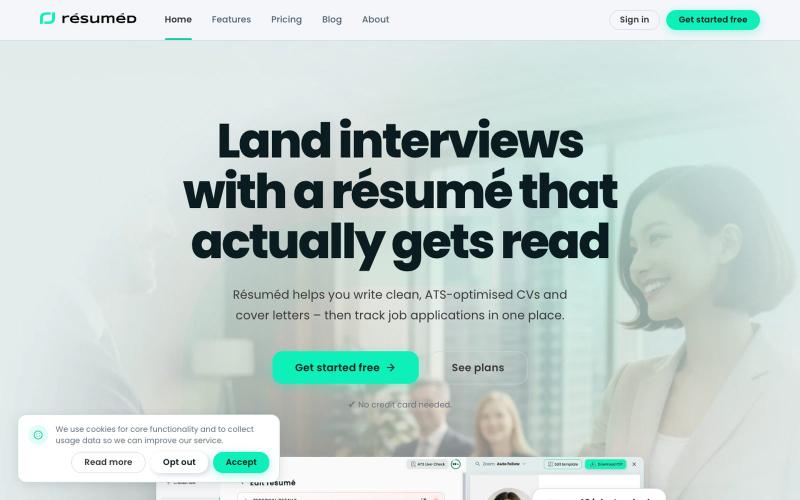 Resumed CV Creator – Free CV Builder by Résuméd — screenshot