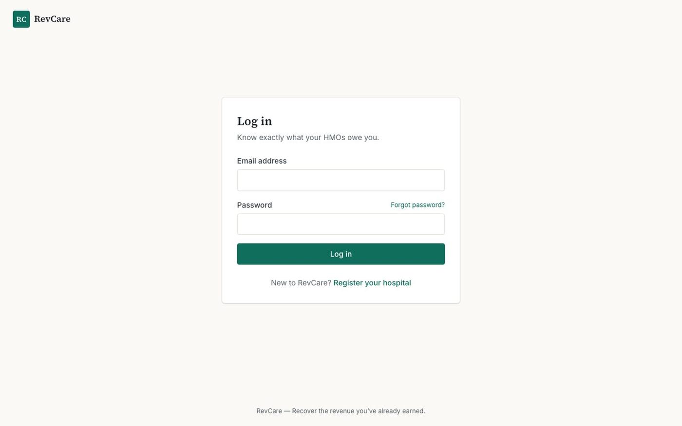 RevCare — Recover the revenue you've already earned — screenshot