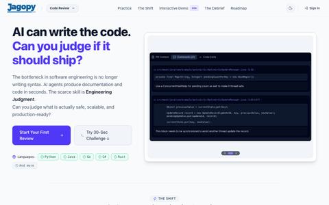 Jagopy — Master Software Craftsmanship — screenshot