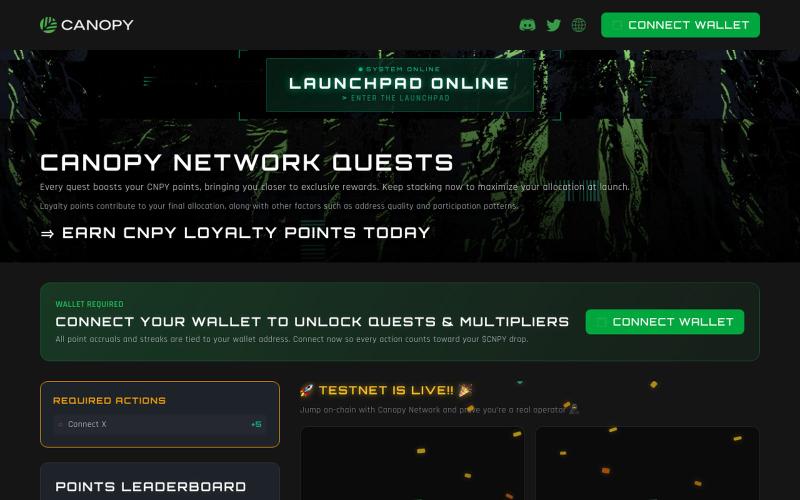 Canopy | Rewards Platform — screenshot
