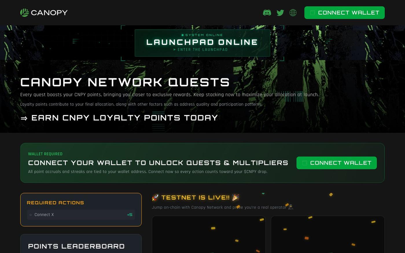 Canopy | Rewards Platform — screenshot