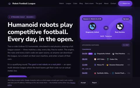 RFL — Robot Football League — screenshot