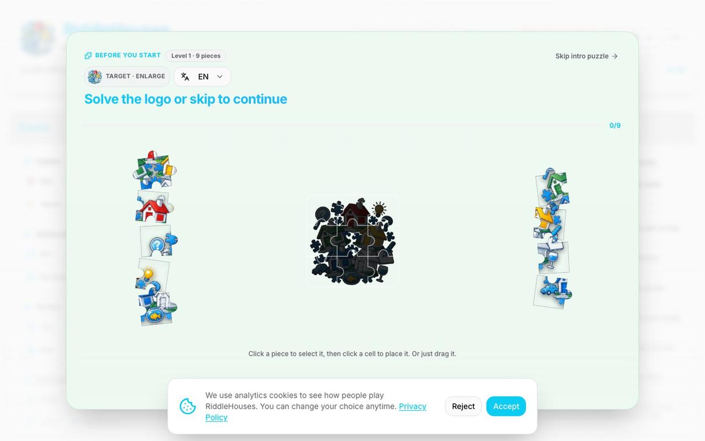RiddleHouses — screenshot