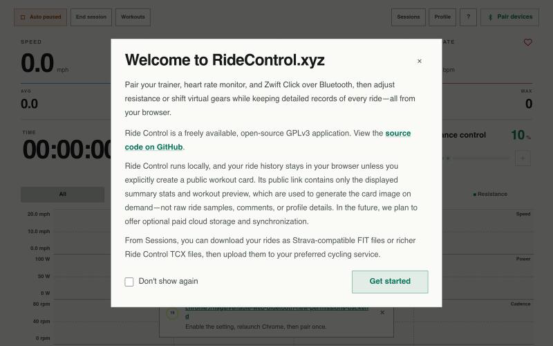 Ride Control — screenshot