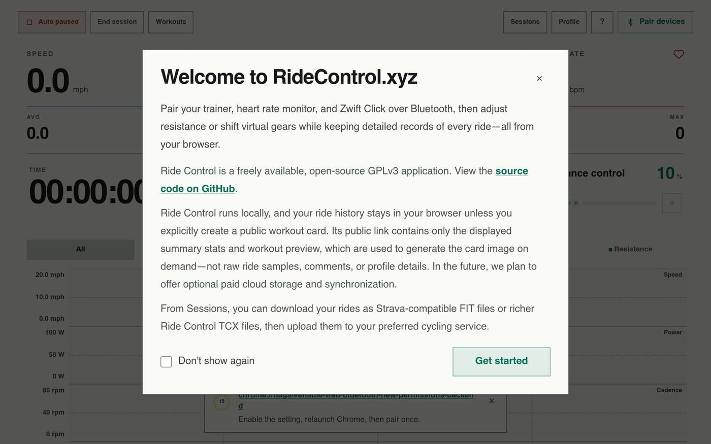 Ride Control — screenshot