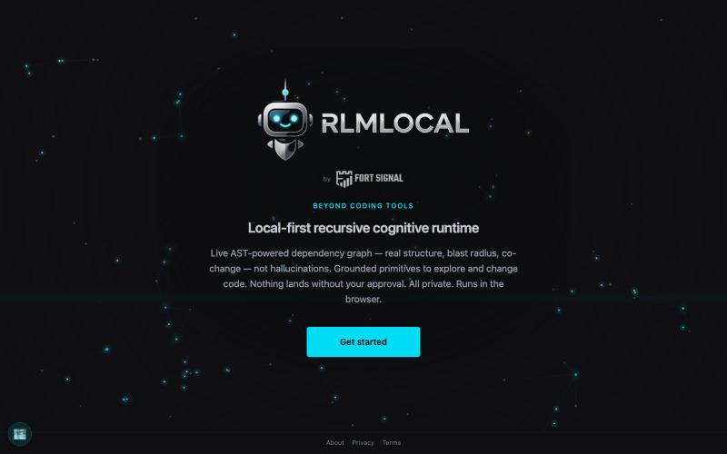 RLMlocal — Beyond coding tools — screenshot