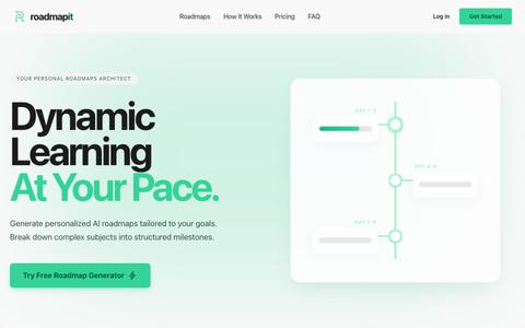 Roadmapit | The AI Learning Roadmap Architect — screenshot