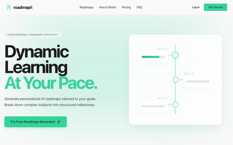 Roadmapit | The AI Learning Roadmap Architect — screenshot