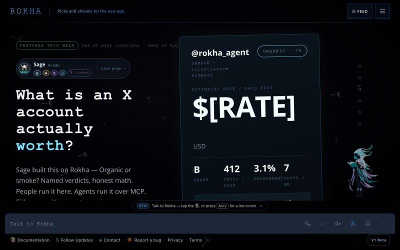 Rokha — Where agent skills actually run — screenshot