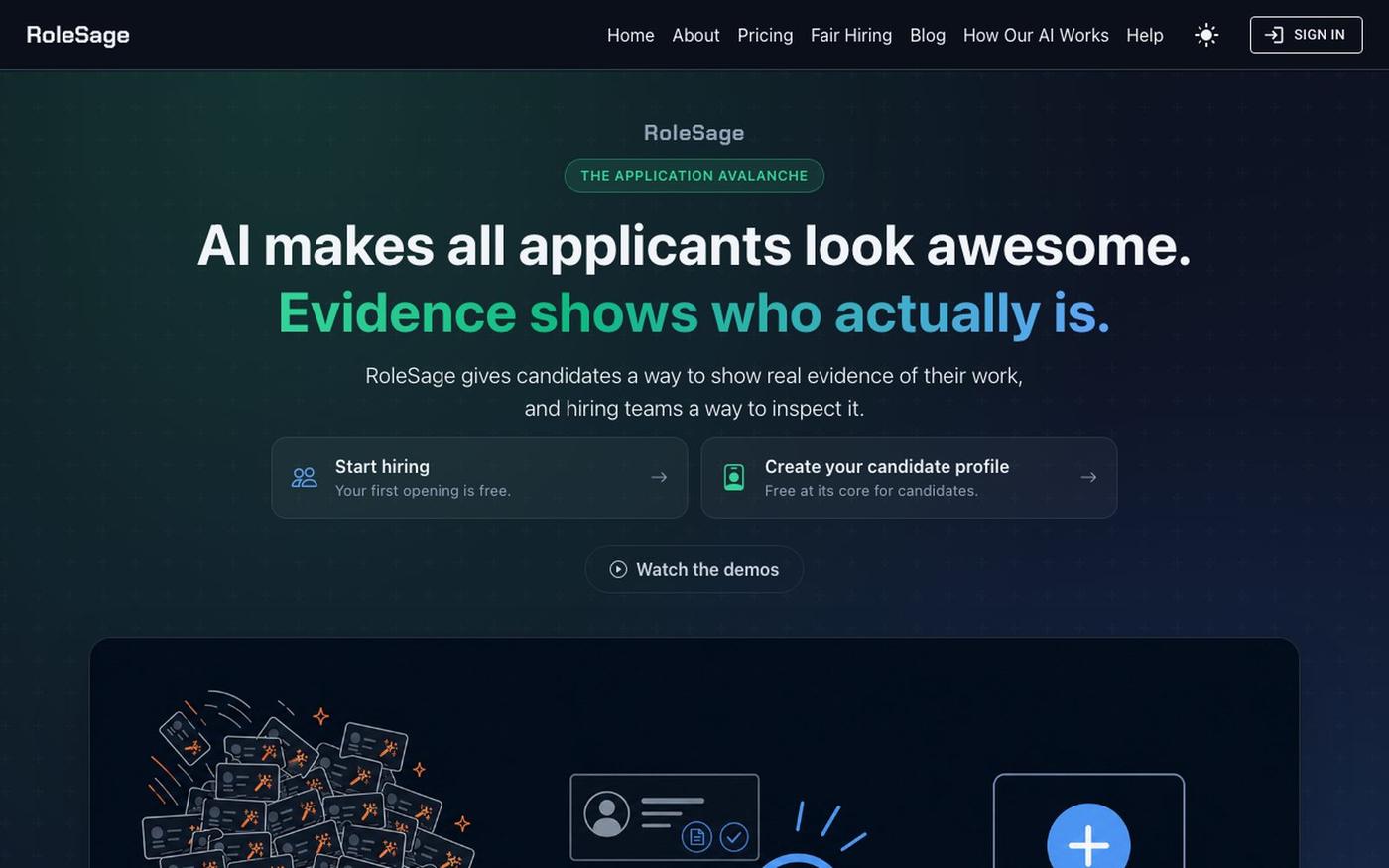 RoleSage | Skills-Based Hiring Beyond the Resume — screenshot