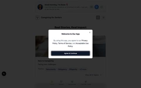 experiences of living — screenshot
