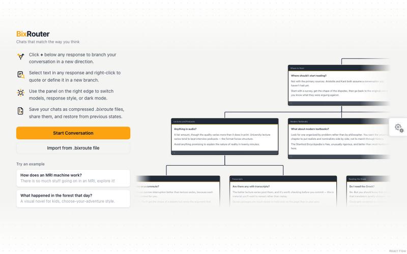 BixRouter — screenshot